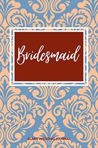 Bridesmaid Small Size Blank Journal-Wedding Planner&To-Do List-5.5
