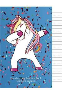 Handwriting Practice Book Unicorn Series 3