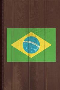 Brazil Flag Journal Notebook
