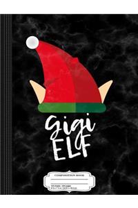 Gigi Elf Christmas Composition Notebook