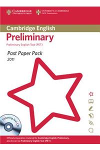 Past Paper Pack for Cambridge English Preliminary 2011 Exam Papers and Teacher's Booklet with Audio CD