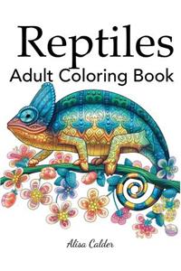 Reptiles Adult Coloring Book