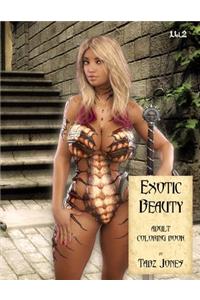 Exotic Beauty Adult Coloring Book