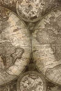 Cool Vintage Globe Background Journal