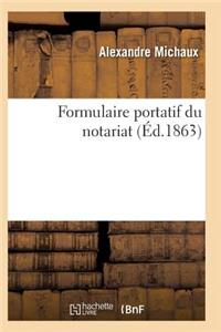Formulaire Portatif Du Notariat