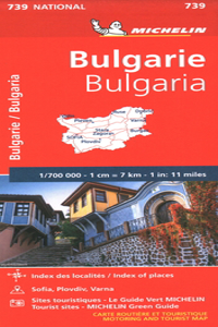 Bulgaria - Michelin National Map 739