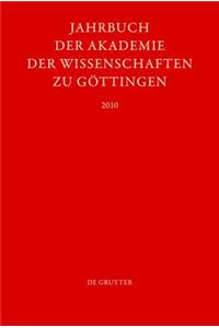 Jahrbuch der Göttinger Akademie der Wissenschaften, Jahrbuch der Göttinger Akademie der Wissenschaften (2010)