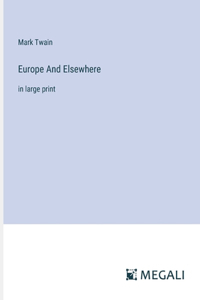 Europe And Elsewhere
