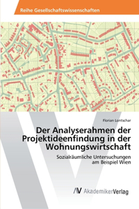 Analyserahmen der Projektideenfindung in der Wohnungswirtschaft