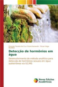 Detecção de hormônios em água