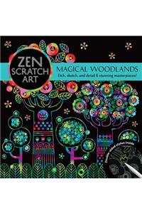 Zen Scratch Art: Magical Woodlands