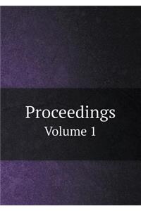 Proceedings Volume 1