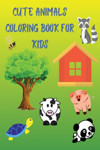 Cute Animals Coloring Book for Kids