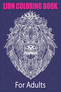 Lion Coloring Book For Adults
