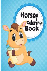 Horses Coloring Book