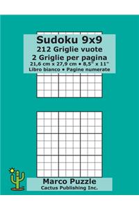 Sudoku 9x9 - 212 Griglie vuote