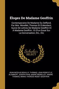Éloges De Madame Geoffrin