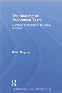 The Reading of Theoretical Texts