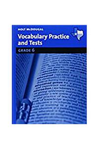 Holt McDougal Literature: Vocabulary Practice Grades 6-8
