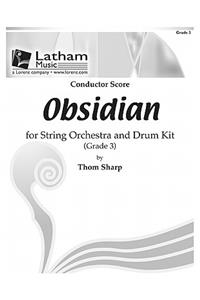 Obsidian for String Orchestra and Drum Kit - Score