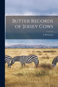 Butter Records of Jersey Cows