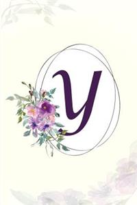 Y - Monogrammed Gratitude Journal