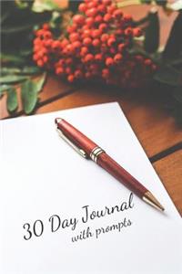 30 Day Journal with Prompts