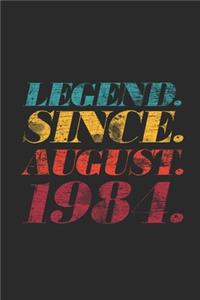 Legend Since August 1984