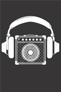 Notebook for oldschool hip hop rap headphones