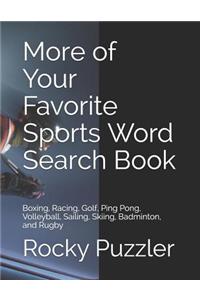 More of Your Favorite Sports Word Search Book