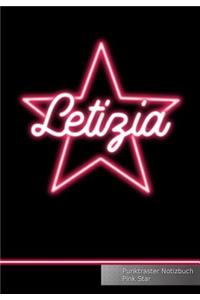 Letizia Punktraster Notizbuch Pink Star