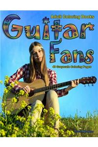 Adult Coloring Books Guitar Fans