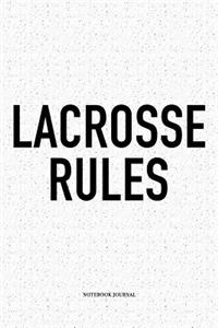 Lacrosse Rules