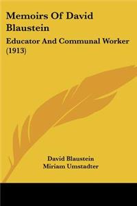 Memoirs Of David Blaustein