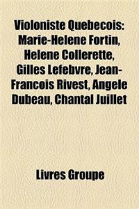 Violoniste Qubcois