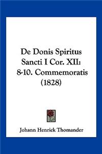 De Donis Spiritus Sancti I Cor. XII