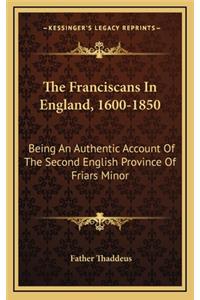 The Franciscans in England, 1600-1850