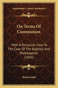 On Terms of Communion