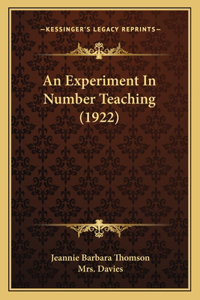 Experiment In Number Teaching (1922)