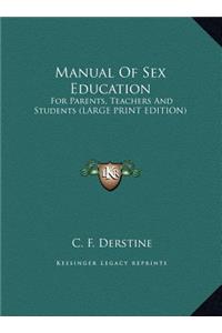 Manual Of Sex Education