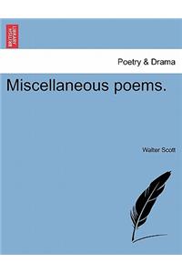 Miscellaneous Poems.
