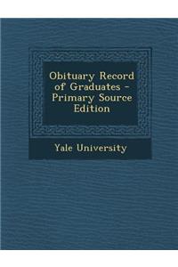 Obituary Record of Graduates
