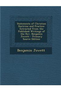 Statements of Christian Doctrine and Practice