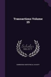 Transactions Volume 25