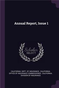Annual Report, Issue 1
