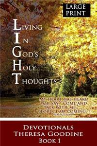 Living In God's Holy Thoughts - LARGE PRINT