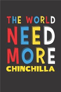 The World Need More Chinchilla: Chinchilla Lovers Funny Gifts Journal Lined Notebook 6x9 120 Pages