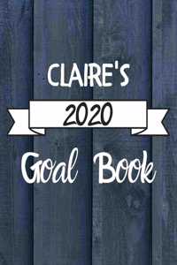 Claire's 2020 Goal Book