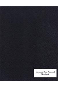 Username And Password Notebook