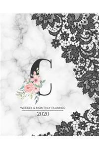 Weekly & Monthly Planner 2020 C